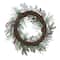 Glitzhome® 24" Christmas Snowy Pinecone & Berry Wreath